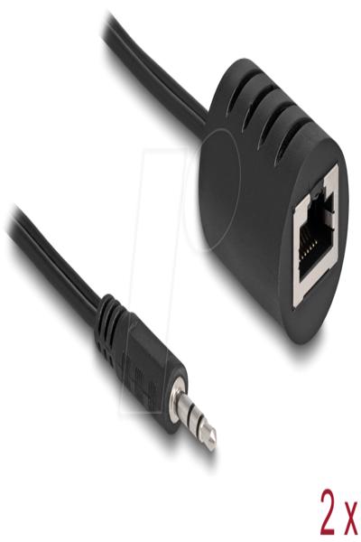 Delock Audio adaptor - RJ-45 female to mini jack male - 87858