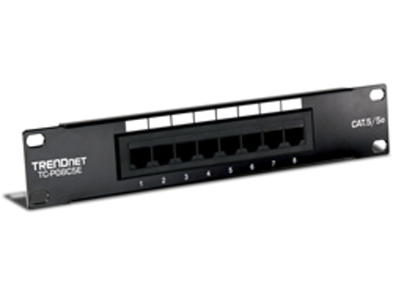 TRENDnet Patch Panel - RJ-45 X 8 - TC-P08C5E
