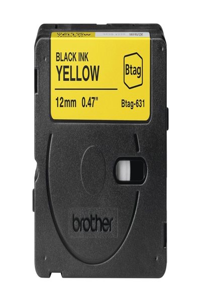 Brother BTAG-631 - Svart på gult - BTAG631