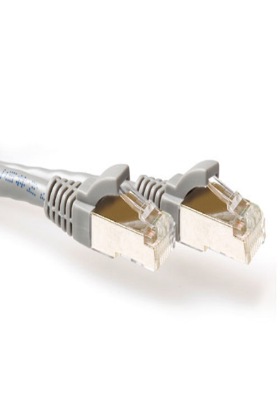 ACT Grey 7 meter LSZH SFTP CAT6A patch cable snagless with RJ45 connectors - 7 m - Cat6a - S/FTP (S-STP) - RJ-45 - RJ-45 - Grey