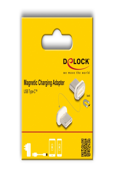 Delock 66588, magnet, USB C, guld, vit - 66588