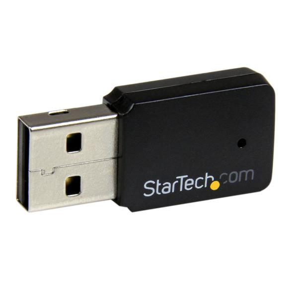 StarTech USB 2.0 AC600 Mini Dual Band Wireless-AC Network Adapter - 1T1R 802.11ac WiFi Adapter - 2.4GHz / 5GHz USB Wireless (USB433WACDB) - Network adapter - USB 2.0 - USB433WACDB