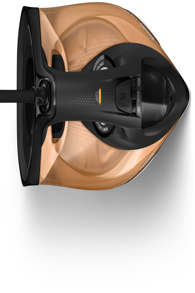 Philips 7000 series DST7040/80 HV Steam Iron Black/Gold, Steam iron, SteamGlide Elite soleplate, 2 m, 250 g/min, Black, Gold, 50 g/min