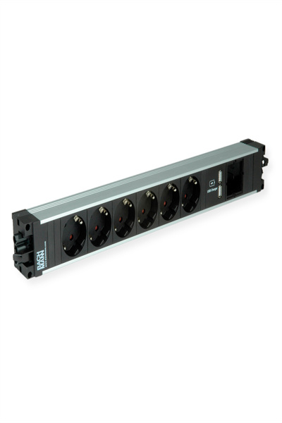 Multiprise 6 prises Bachmann STEP ALU