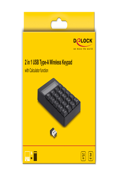 Delock Keypad - 2-in-1, with calculator function - 12113