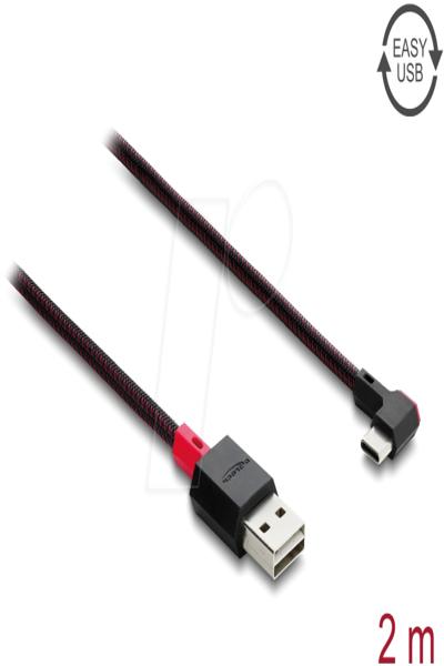 Delock Easy-USB 2.0 Cable Type-A Plug to USB Type-C - Cable - Digital - 81547