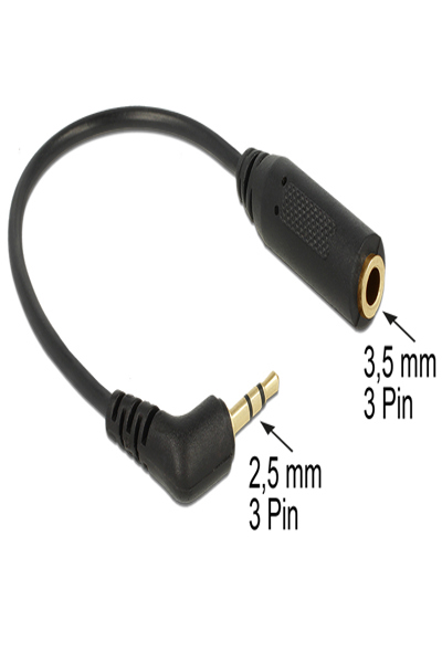Delock Audio adapter - mini-phone stereo 3.5 mm female to stereo micro jack male - 65672