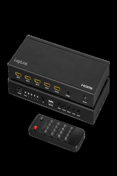LogiLink HDMI Switch 4x1 Multiviewer 4K/30Hz Scaler - HD0053