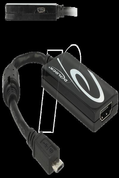 Delock video-/ljudadapter - 65643