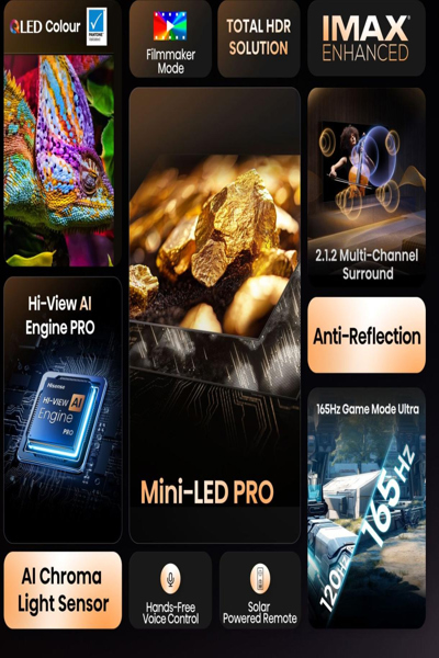 HISENSE 100U7Q PRO ULED MINI LED TV HDR 100 - 20016138