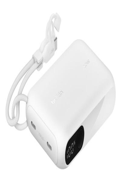 Belkin BoostCharge - Power Bank - with Display - 10000 mAh - 20 Watt - PD - Fast Charge - 2 - BPB027HQWH