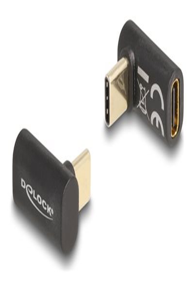 Adaptateur USB Delock - USB-C 24 broches (M) coudé vers USB-C 24 broches (F)