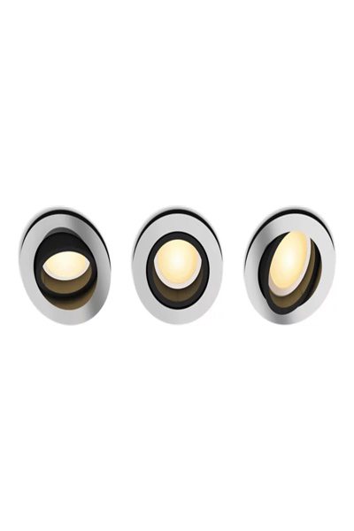 Philips White Ambiance Milliskin Einbaustrahler 3 flg. Aluminium 3x350lm