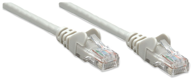 Nätverkspatchkabel, Cat6, 2m, Grå, CCA, U/UTP - 334112