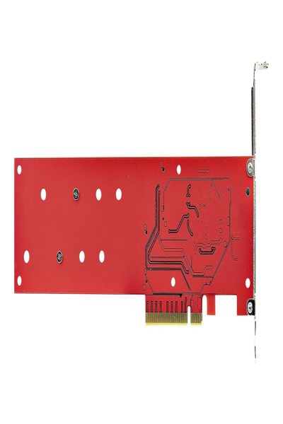 StarTech.com Dubbelt M.2 PCIe SSD-adapterkort, x8/x16 Dubbel NVMe eller AHCI M.2 SSD till PCI Express 4.0, Upp till 7,8 GBps/enhet, För 2242/2260/2280/22110 mm PCIe M-Key M2 SSD-diskar, Bifurcation krävs - DUAL-M2-PCIE-CARD-B