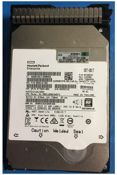Disque dur HPE 12 To LFF SAS 7 200 tr/min SC HE DS