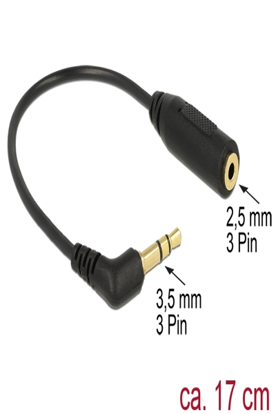 Delock Audio adapter - stereo micro jack female to mini-phone stereo 3.5 mm male - 65675