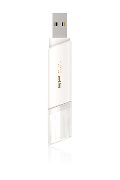 Silicon Power Blaze U06 64GB - 64 GB - USB Type-A - 3.2 Gen 1 (3.1 Gen 1) - Cap - 9 g - White