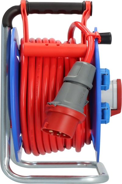 Brennenstuhl 1182770010, 25 m, Utomhus, IP44, Slitstark, Köldtålig, Oljetålig, UV-tålig, Plast, Svart, Blå, Grå, Röd - 1182770010