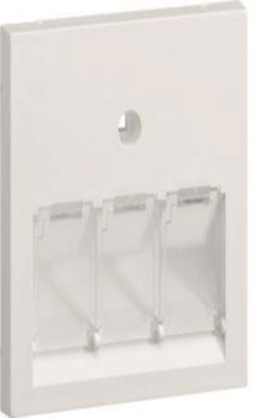 Hager GZUAE3A9016, plaque centrale UAE triple, blanche