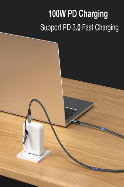 Equip 2 in 1 USB 3.2 Gen 2x2 C to C/A Cable PD100W