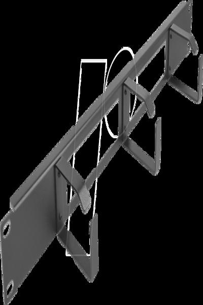 Delock Rack-kabelhanteringspanel med krokar - 66657