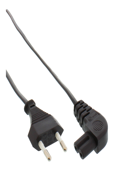 Câble d'alimentation InLine - Euro mâle / Euro8 mâle coudé - noir - 10 m