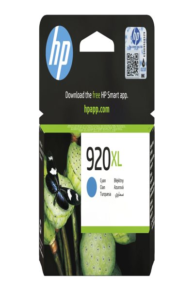 HP 920XL Cyan Officejet Ink Cartridge: High (XL) Yield, 1 Pc