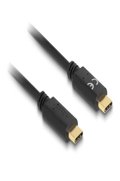 Delock USB-kabel - 24-stifts USB-C (hane) till 24-stifts USB-C (hane) - 85356