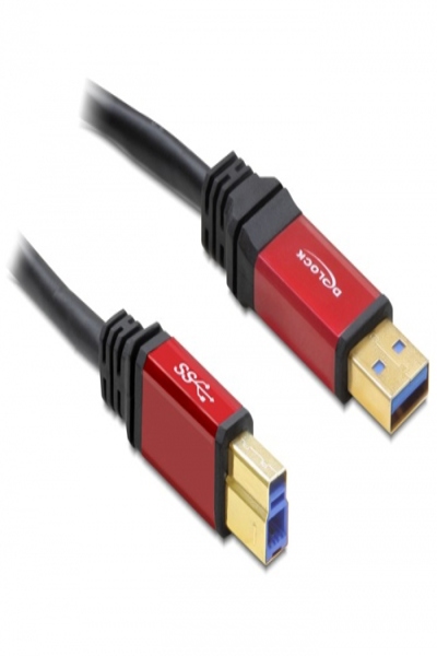 Delock Premium - USB-kabel - USB typ A (hane) till USB typ B (hane) - 82759