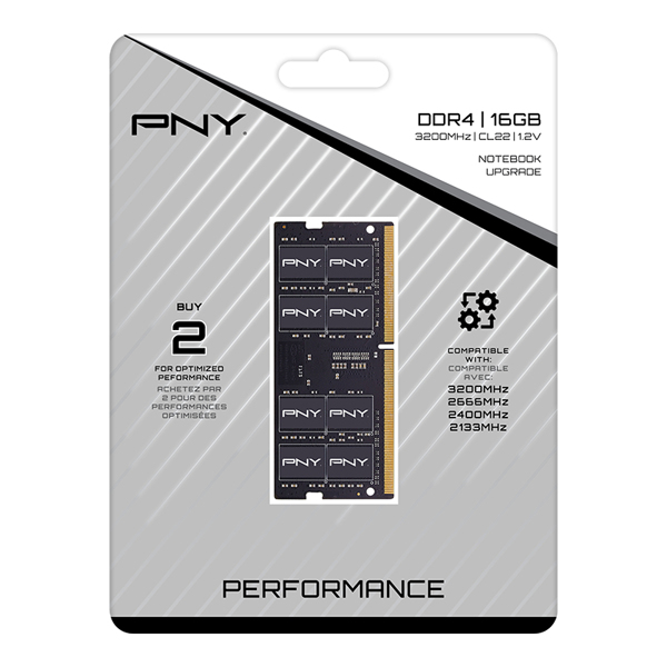 PNY PERFORMANCE DDR4 3200MHZ 16GB - MN16GSD43200-TB