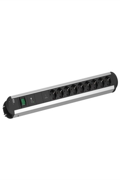 Multiprise Bachmann PRIMO 9xCEE7/3 1xGVS-Plus 1xInterrupteur 2 m