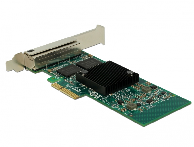Delock PCIe card > 4 x Gigabit LAN - network adapter - 89946
