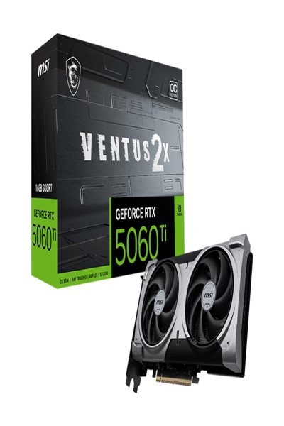 MSI Ventus Geforce Rtx 5060 Ti 16G 2X Oc Plus Nvidia - Graphics card - PCI - G506T-16V2CP