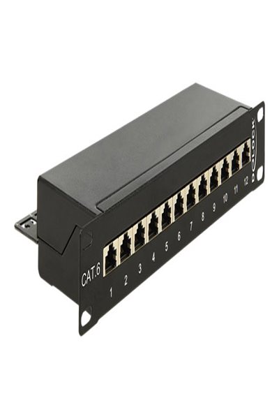 Delock Patchpanel - CAT 6 - RJ-45 X 12 - 43297