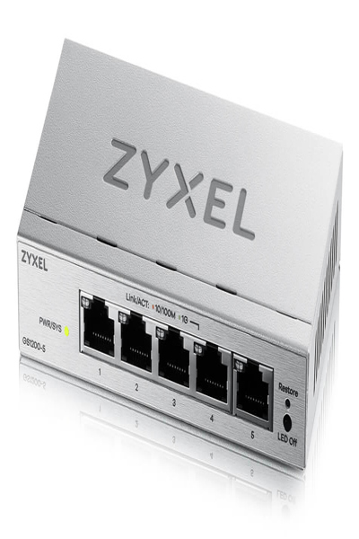 ZyXEL GS1200-5 v3 web smart managed - Switch - 1 Gbps - GS1200-5V3-EU0101F