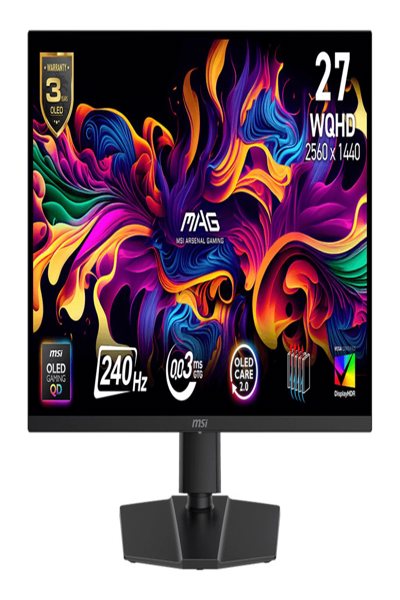 MSI Computer Monitor 27" Pixels Wide - 68.6 cm - 27" - MAG 273QP QD-OLED X24