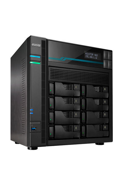 Asustor NAS Lockerstor 8 AS-6508T 0/8HDD/SSD 2.5/3.5+2xM.2 NvMe 90-AS6508T00-MD30 - Storage server - NAS