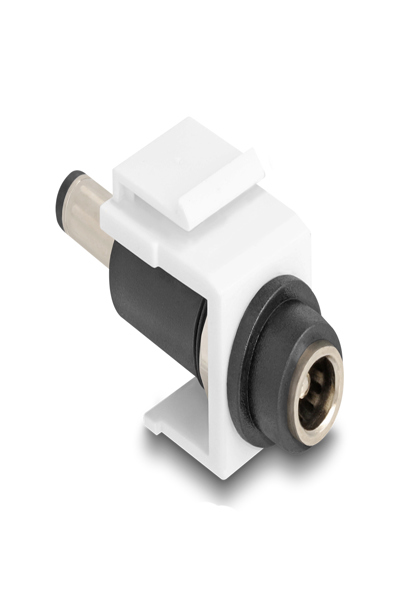 Delock Strömadapter - DC-jack 5,5 x 2,1 mm (hona) till DC-jack 5,5 x 2,5 mm (hane) - 84175