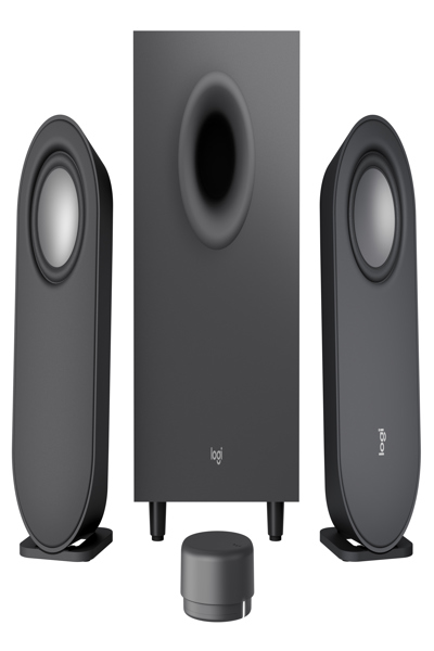 Logitech Z407 Bluetooth computer speakers with subwoofer - 2.1 channels - 40 W - PC/Laptop - Graphite - 80 W - Wireless - 980-001349