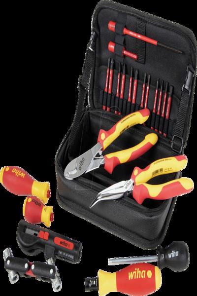 Kit d'outils Wiha pour l'installation de bornes murales, 23 pièces 45289