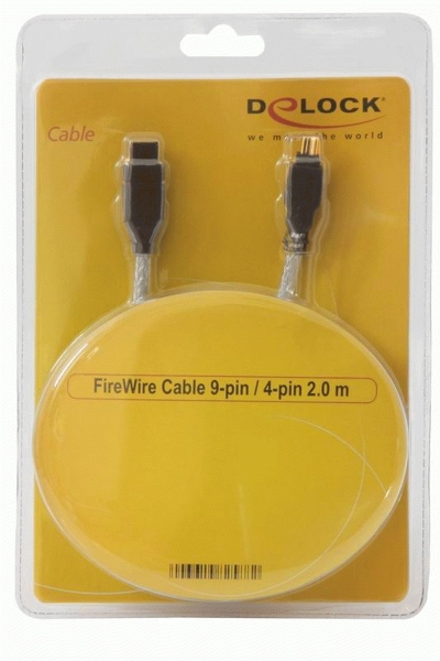 Delock IEEE 1394-kabel - FireWire 800 (hane) till 4-polig FireWire (hane) - 82589