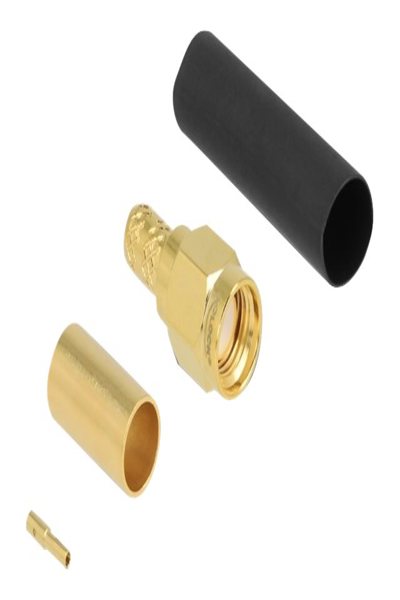 Delock Antenna connector - RP-SMA (M) crimp - 90043