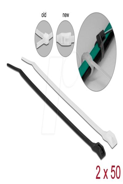 Delock Cable tie - with flat head - 19464