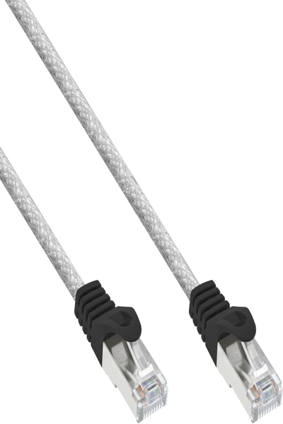 Câble de raccordement en ligne SF/UTP Cat.5e transparent 3 m