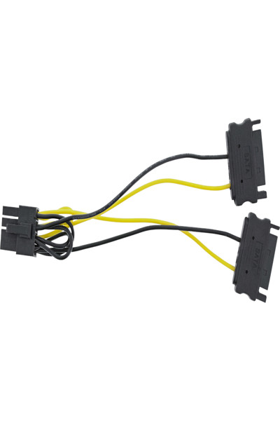 Câble adaptateur secteur InLine - 2x SATA mâle / PCI-Express 8 broches mâle - 0,15 m