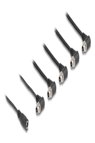 Delock DC Splitter Cable 1 x Jack straight to 5 5.5 - 90122