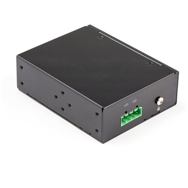 StarTech Industrial Gigabit Ethernet PoE Injector - 30W 802.3at PoE+ Midspan 48V-56VDC DIN Rail Power Over Ethernet Injector Adapter -40C to +75C Cameras/Sensors/WiFi Access - Power Injector - 30 Watt - Output ports: 2 - Black - POEINJ30W