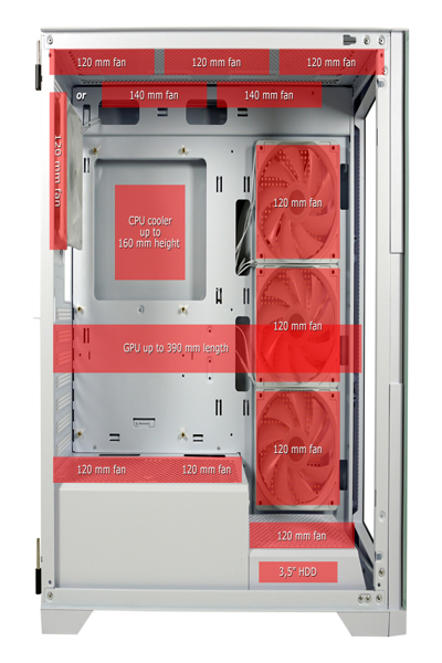 LC-7041B-ON, Midi Tower, PC - LC-806W-ON