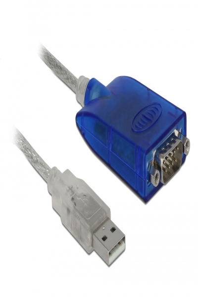 Delock Adapter USB Type-A to Serial RS-422/485 DB9 with surge protection 600 W and extended temperature range - 64055